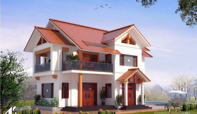 Mẫu thiết kế nhà đẹp 2 tầng - Loại hình nhà biệt thự 2 tầng đẹp - 22