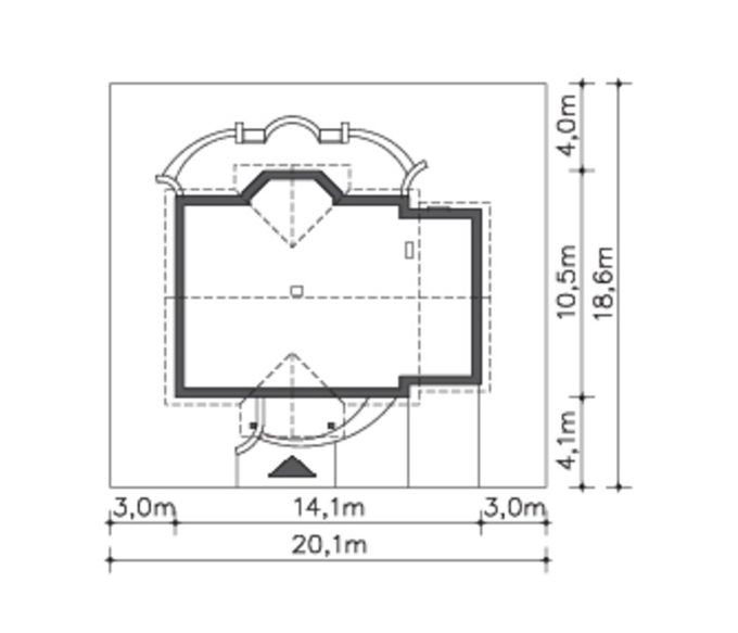 Mẫu nhà cấp 4 đẹp 3 phòng ngủ rộng 14x10m không gian thoáng - 4