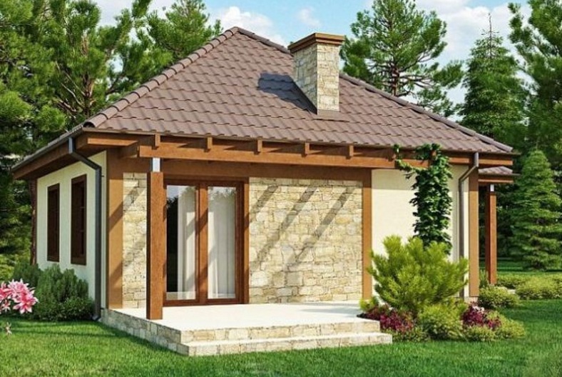 Thiết kế mẫu nhà cấp 4 đẹp khuôn viên 9,6x11,8m - 02