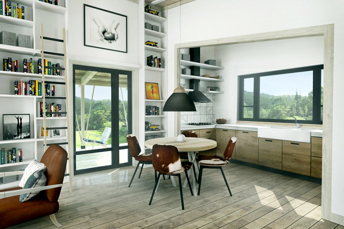 Thiết kế nhà đẹp hiện đại 1 tầng diện tích 11x10,5m không gian thông thoáng với nhiều góc view - 8