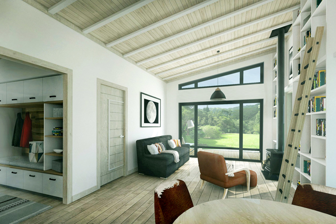Thiết kế nhà đẹp hiện đại 1 tầng diện tích 11x10,5m không gian thông thoáng với nhiều góc view - 9