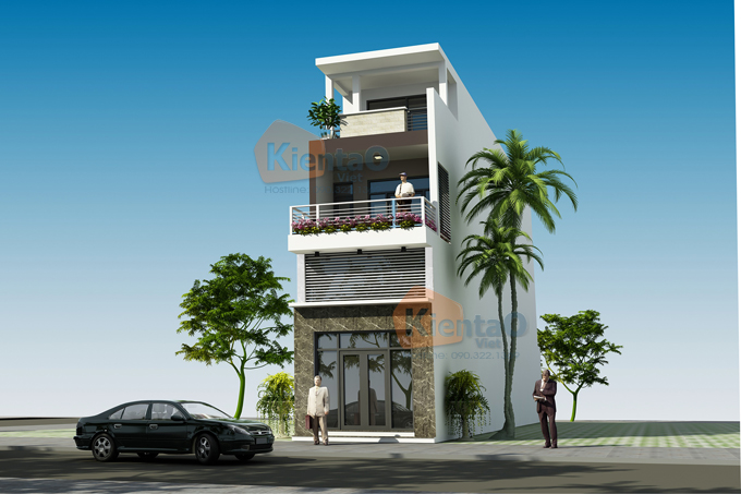 Thiết kế nhà phố 5x18m cao 4 tầng
