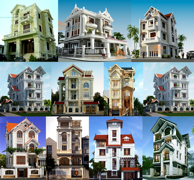THIẾT KẾ BIỆT THỰ CỔ ĐIỂN ĐẸP XU HƯỚNG 2018