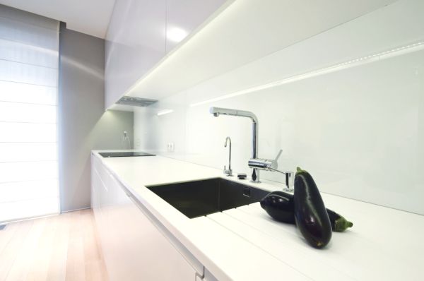 Phối cảnh nội thất phòng bếp tham khảo 01, Nhà ống 2 tầng 4,6x10,5m, thiết kế nhà đẹp