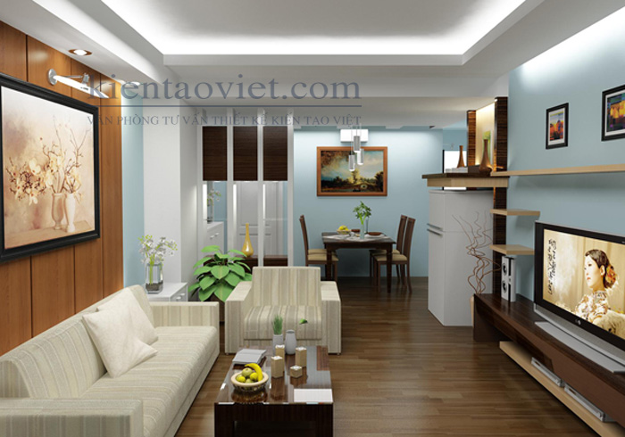 thiết kế nội thất căn hộ chung cư tại Nguyễn Trãi