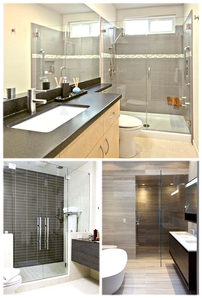 Phối cảnh thiết kế nội thất phòng tắm wc tham khảo, Nhà đẹp 2 tầng 1 lửng 5x12,5m