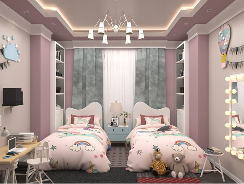 Thiết kế phòng ngủ công chúa cho bé gái
