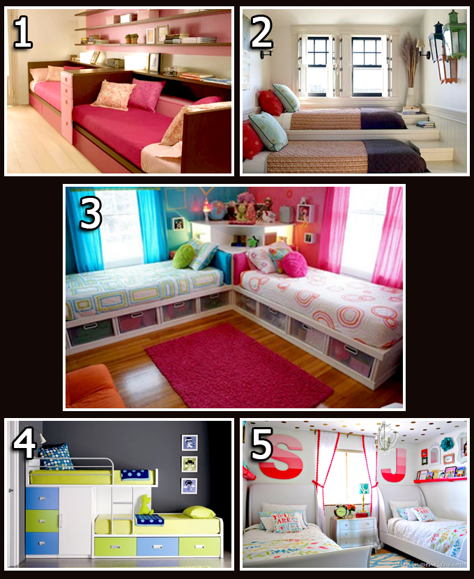 Tư vấn thiết kế nội thất phòng ngủ nhà đẹp 2 giường đơn dành cho 2 con nhỏ, nhà đẹp, nha dep