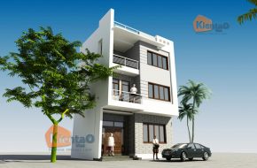 Mẫu nhà đẹp 8x6m cao 3 tầng 2