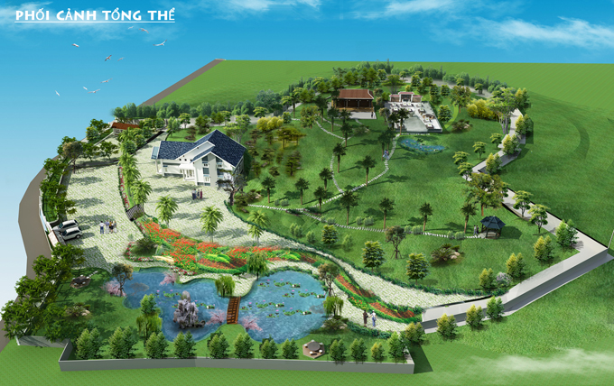 Thiết kế cho sân vườn nhà vườn tại Lạng Sơn.