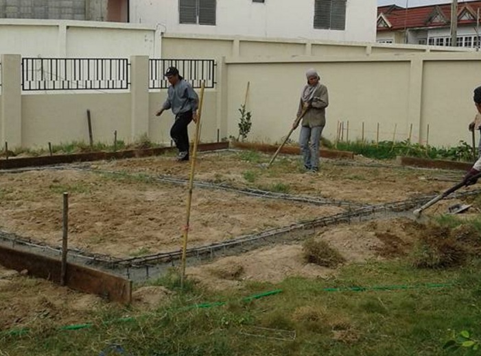 Hình ảnh quá trình thi công mẫu nhà đẹp cấp 4 kiểu nhà sàn -