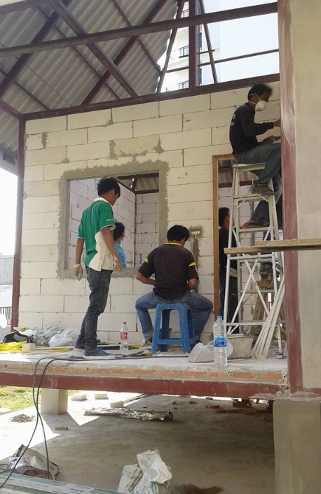 Hình ảnh quá trình thi công mẫu nhà đẹp cấp 4 kiểu nhà sàn - 10