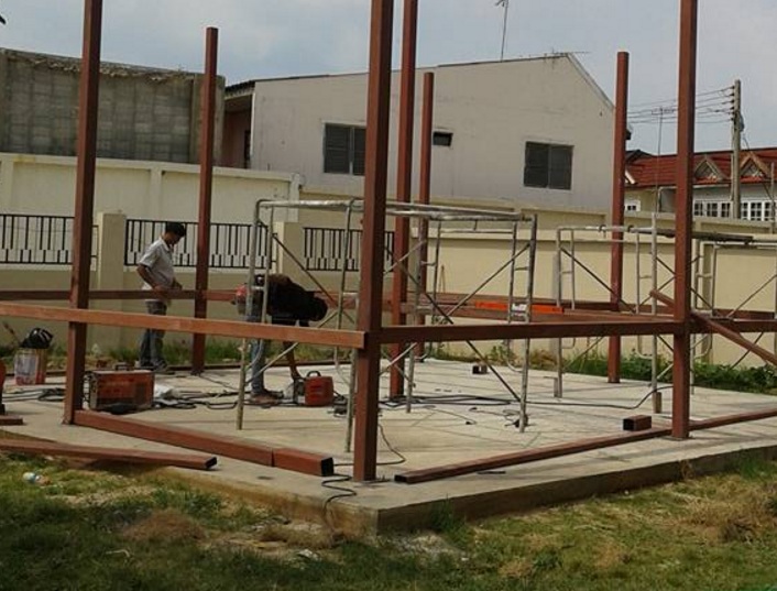 Hình ảnh quá trình thi công mẫu nhà đẹp cấp 4 kiểu nhà sàn - 3