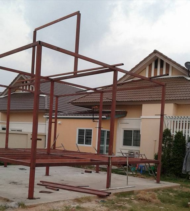 Hình ảnh quá trình thi công mẫu nhà đẹp cấp 4 kiểu nhà sàn - 4