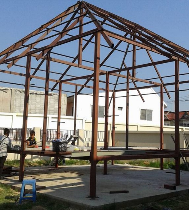 Hình ảnh quá trình thi công mẫu nhà đẹp cấp 4 kiểu nhà sàn - 5