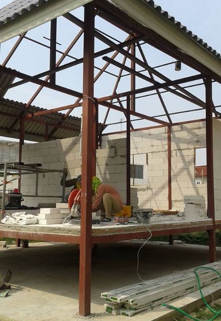 Hình ảnh quá trình thi công mẫu nhà đẹp cấp 4 kiểu nhà sàn - 6