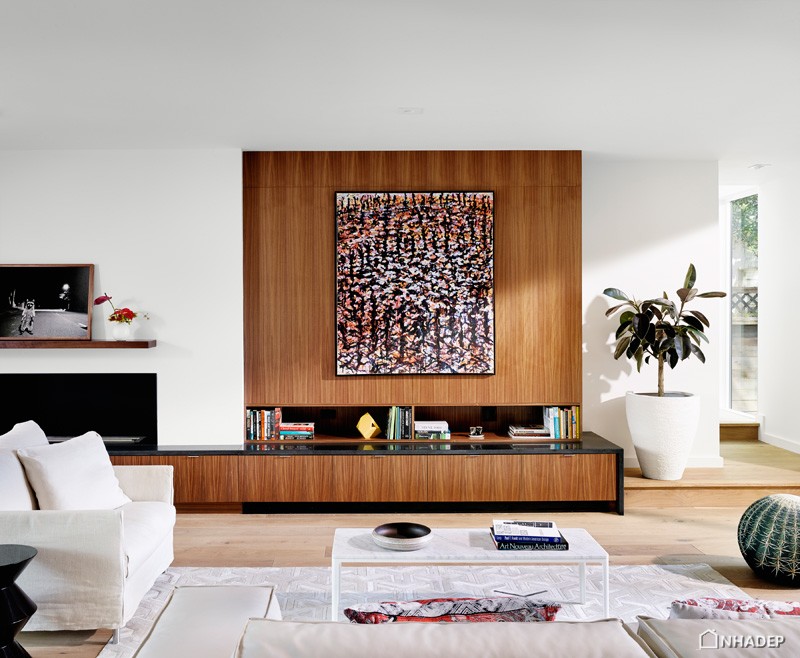 Biệt thự 2 tầng đẹp hiện đại làm bằng gỗ-nội thất phòng khách 2