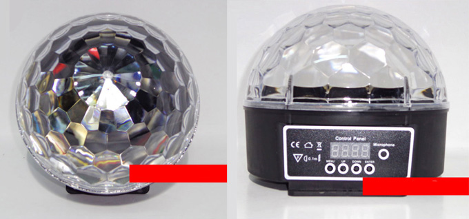 Các mẫu đèn trang trí cho thiết kế nội thất phòng Karaoke - Led pha lê 7 màu