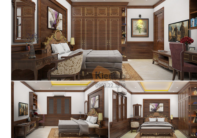 Phòng ngủ - Mẫu thiết kế nhà phố 6 tầng tại Tân Mai - Hà Nội