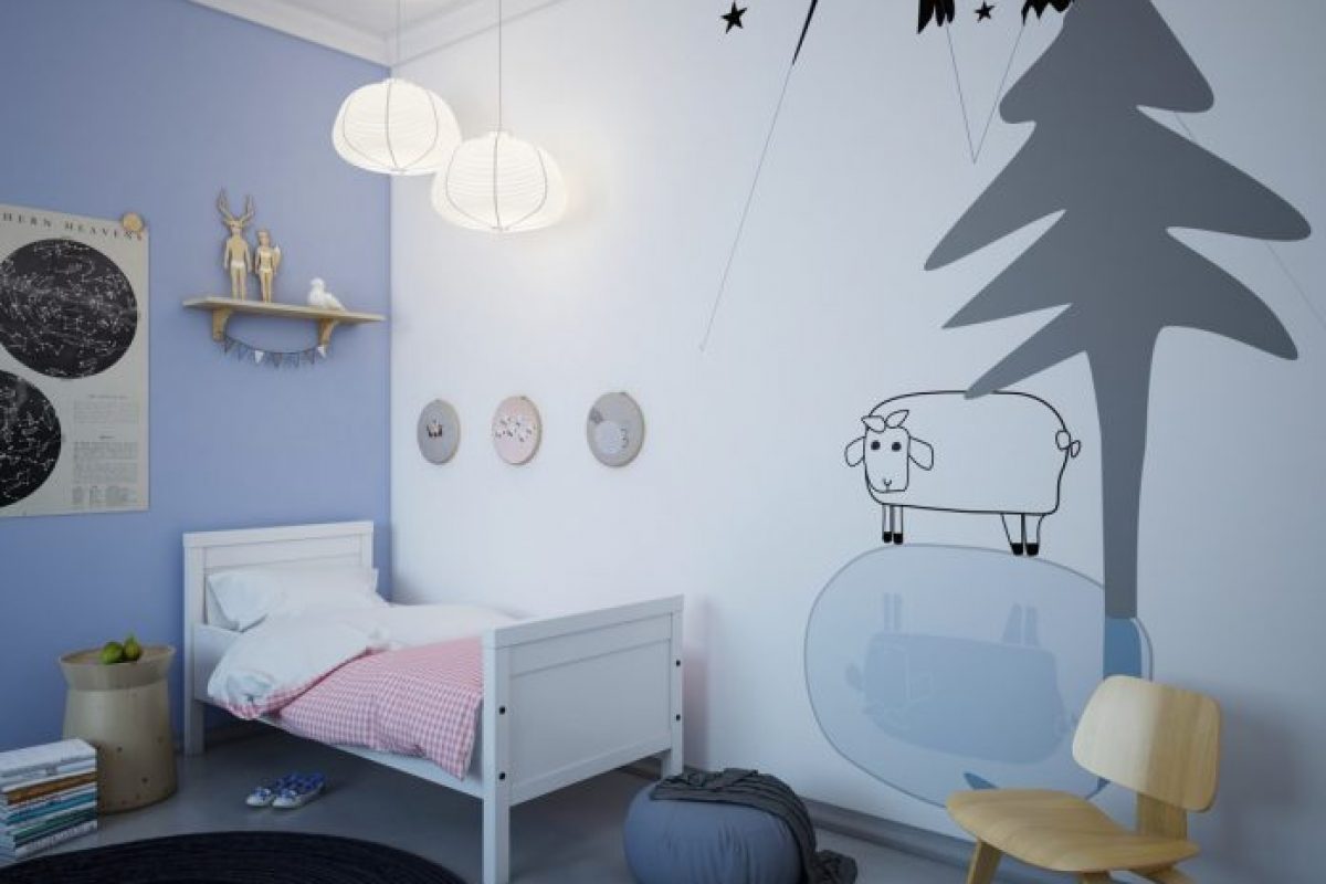 Thiết kế nội thất nhà ống đẹp- Phòng ngủ cho bé cá tính