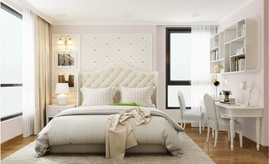 Mẫu nhà ống 4 tầng kiểu Pháp - Phòng ngủ cho con