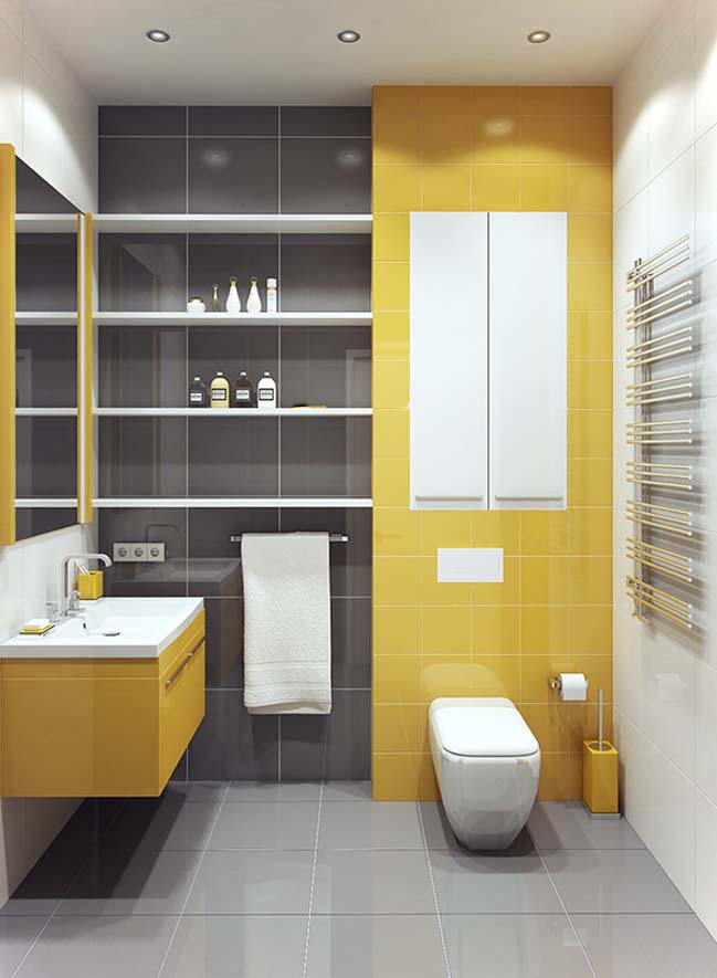 Mẫu phòng tắm hiện đại cho thiết kế nhà phố 6