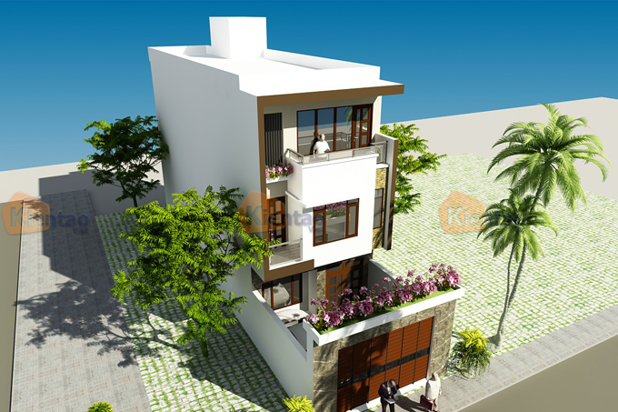 Mẫu thiết kế nhà phố đẹp 3 tầng 6x15m tại Ninh Bình 3