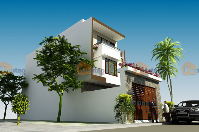 Mẫu thiết kế nhà phố đẹp 3 tầng 6x15m tại Ninh Bình 2