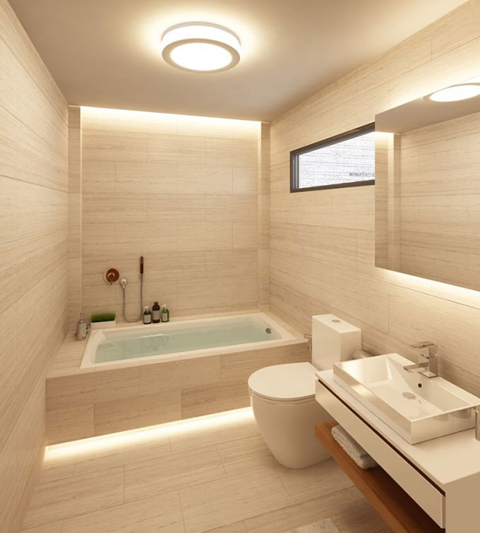 Biệt thự 2 tầng hiện đại nội thất gỗ - Phòng tắm
