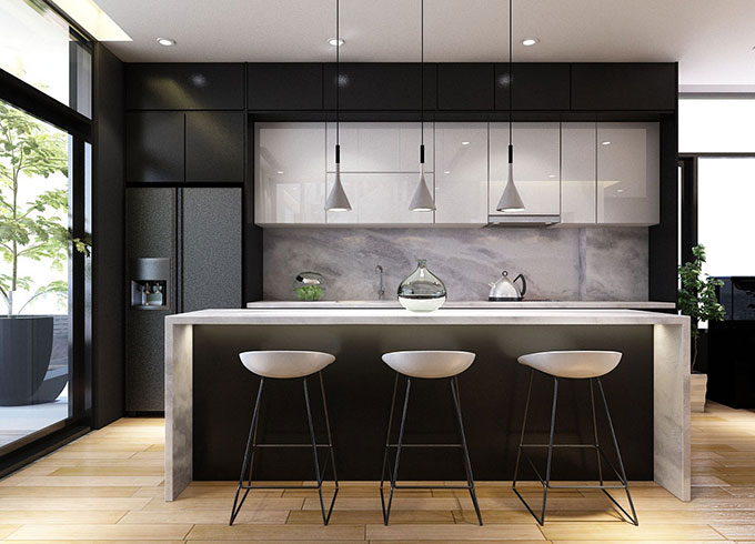 Mẫu biệt thự Pháp 2 tầng 80m2 tân cổ điển - Nội thất 3
