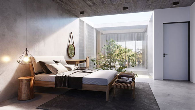 Biệt thự 2 tầng mái bằng tại Cao Phong - Phòng ngủ 1