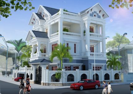 Phối cảnh mẫu thiết kế biệt thự hiện đại đẹp ở Sơn La