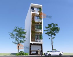 Thiết kế nhà phố 5 tầng kết hợp cho thuê ở Hoàng Mai