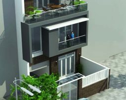 Thiết kế nhà phố 3 tầng mặt tiền 7m tại Tân Bình
