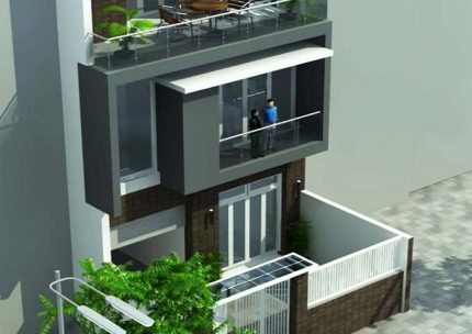Thiết kế nhà phố 3 tầng mặt tiền 7m tại Tân Bình