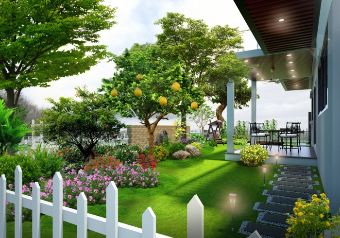 Ngắm nhìn những mẫu thiết kế tiểu cảnh sân vườn đẹp 5