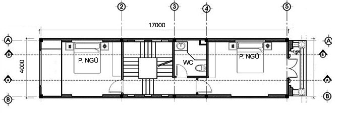 MB3 - Mẫu thiết kế nhà phố 5 tầng tại Hải Dương 4x17m