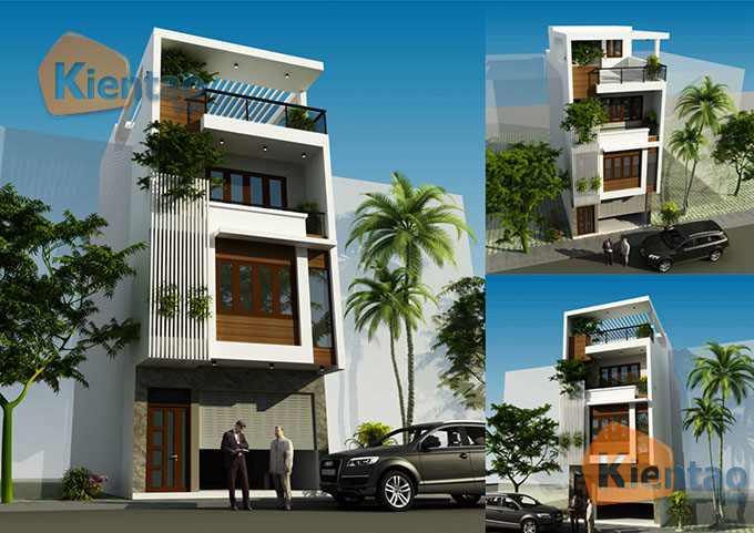 Thiết kế nhà phố 3 tầng hiện đại đẹp 5.5x13m tại Hà Đông