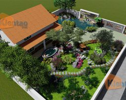 Kiến trúc Thiết kế nhà vườn 500m2 ở Đồng Nai
