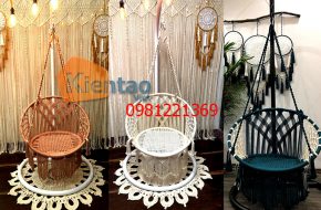 GHẾ TREO DỆT XÍCH ĐU MEADOW MACRAME