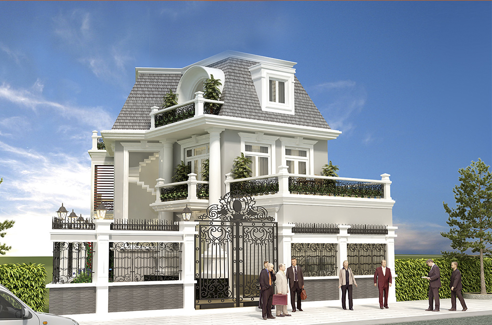 55+ Mẫu biệt thự 2 tầng kiểu Pháp | Vẻ đẹp không tì vết - Sửa Nhà Sơn Nhà 10 Địa Chỉ Uy Tín Tại Hà Nội
