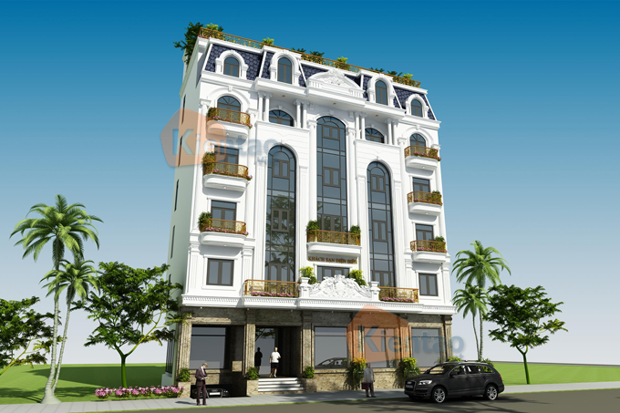 Thiết kế khách sạn 7 tầng kết hợp nhà ở tại Điện Biên
