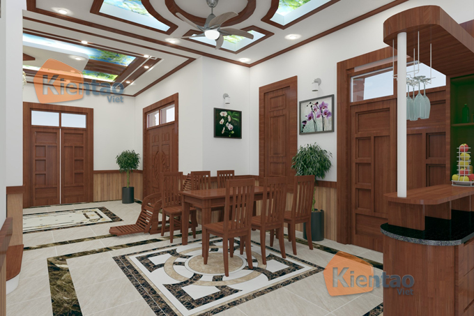 Không gian nội thất nhà biệt thự 2 tầng đẹp tại Quảng Ninh - 07