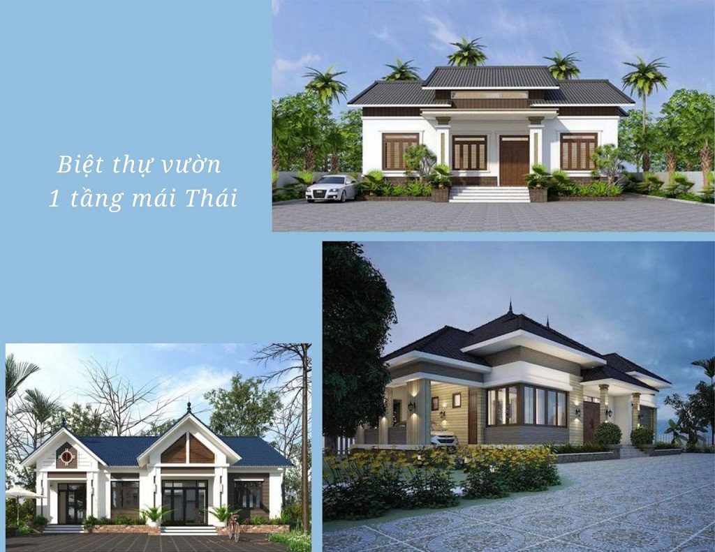 Biệt thự 1 tầng đẹp chuẩn phong thuỷ