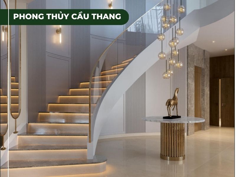 Lỗi phong thuỷ nhà ống tại cầu thang