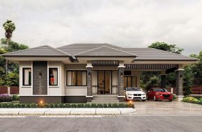 Phong thủy biệt thự 1 tầng
