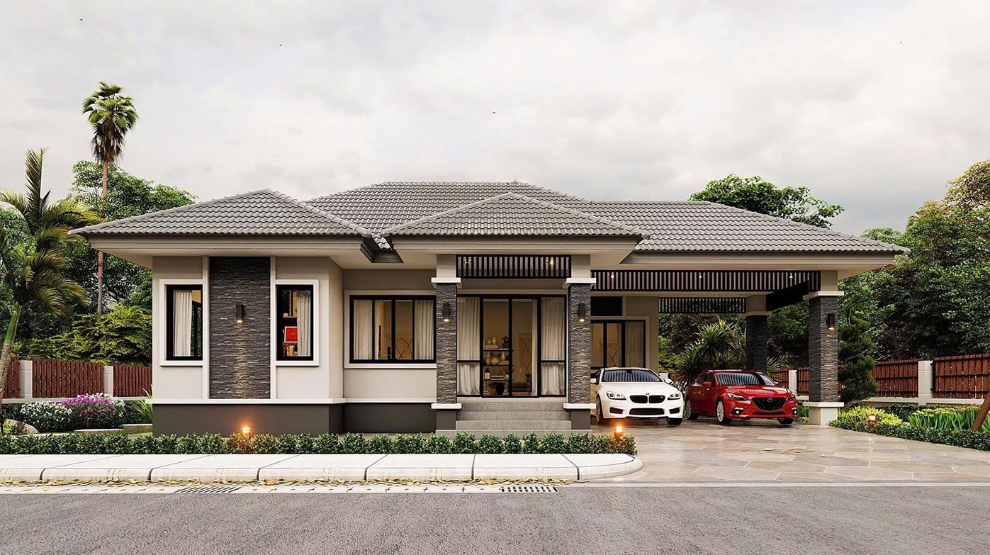 Phong thủy biệt thự 1 tầng
