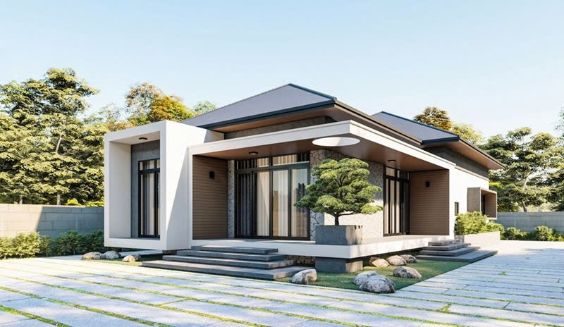Phong thủy biệt thự 1 tầng