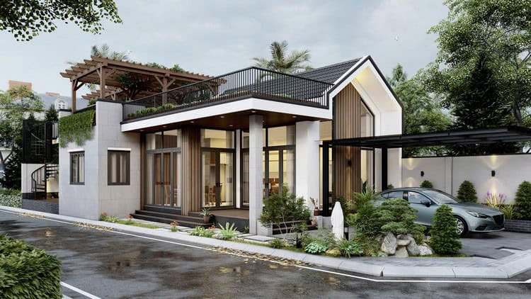 Phong thủy biệt thự 1 tầng