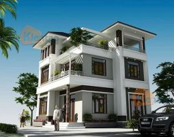 Thiết kế biệt thự 3 tầng đẹp hợp phong thủy